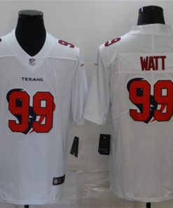 Nike Texans 99 J.J. Watt White Shadow Logo Limited Jersey