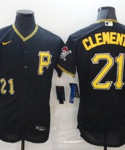 Pirates 21 Roberto Clemente Black 2020 Nike Flexbase Jersey