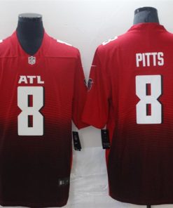 Men's Atlanta Falcons #8 Kyle Pitts 2021 Red Vapor Untouchable Limited Stitched NFL Jersey