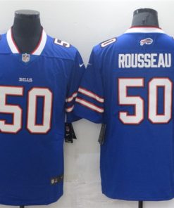 Men's Buffalo Bills #50 Gregory Rousseau Blue 2021 Vapor Untouchable Limited Stitched NFL Jersey