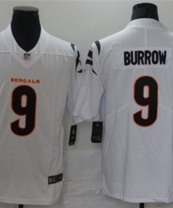 Men's Cincinnati Bengals #9 Joe Burrow 2021 White Vapor Limited Stitched NFL Jersey