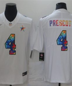 Men's Dallas Cowboys #4 Dak Prescott White Crucial Catch Limited Stitched NFL Jersey