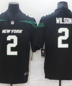 Men’s New York Jets #2 Zach Wilson 2021 NFL Draft Black Vapor Untouchable Limited Stitched Jersey