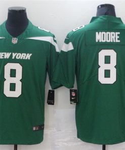 Men's New York Jets #8 Elijah Moore 2021 Green Vapor Untouchable Limited Stitched Jersey