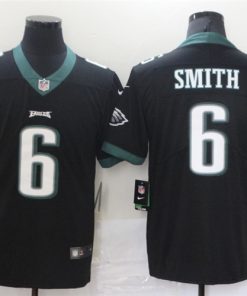 Men's Philadelphia Eagles #6 DeVonta Smith 2021 NFL Draft Black Vapor Untouchable Limited Stitched Jersey