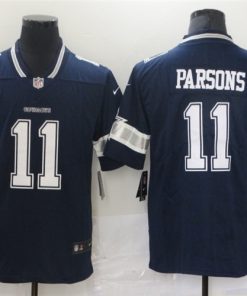 Nike Cowboys 11 Micah Parsons Navy 2021 Draft Vapor Limited Jersey