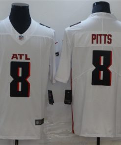 Nike Falcons 1 Kyle Pitts White 2021 NFL Draft Vapor Untouchable Limited Jersey
