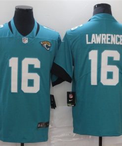 Nike Jaguars 16 Trevor Lawrence Teal 2021 Draft Vapor Limited Jersey
