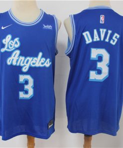 Lakers 3 Anthony Davis Blue 2021 Nike Swingman Jersey