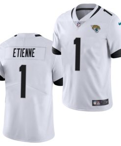 Men's Jacksonville Jaguars #1 Travis Etienne White 2021 Vapor Untouchable Limited Stitched NFL Jersey