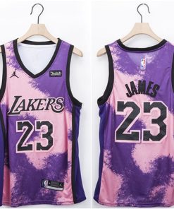 Men's Los Angeles Lakers #23 LeBron James Fashion Edition Stitched NBA Jersey