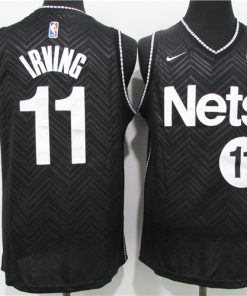 Nets 11 Kyrie Irving Black 2021 Earned Edition Swingman Jersey