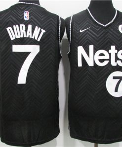 Nets 7 Kevin Durant Black 2021 Earned Edition Swingman Jersey