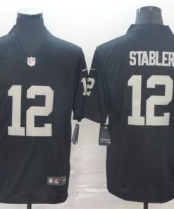 Raiders 12 Ken Stabler Black Vapor Untouchable Limited Jersey