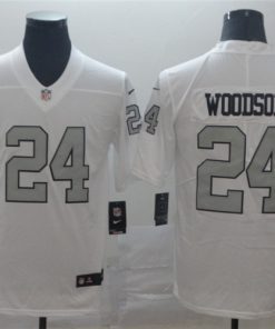 Raiders 24 Charles Woodson White Color Rush Limited Jersey