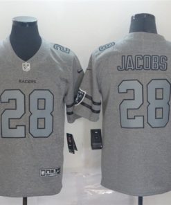 Raiders 28 Josh Jacobs 2019 Gray Gridiron Gray Vapor Untouchable Limited Jersey