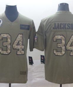 Raiders 34 Bo Jackson 2019 Olive Camo Salute To Service Limited Jersey
