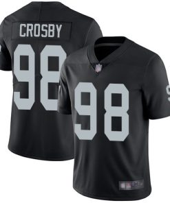 Raiders 98 Maxx Crosby Black Vapor Untouchable Limited Jersey