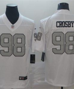 Raiders 98 Maxx Crosby White Color Rush Limited Jersey
