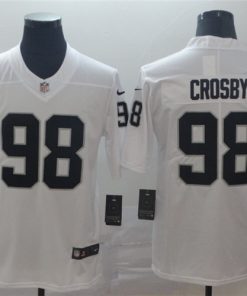 Raiders 98 Maxx Crosby White Vapor Untouchable Limited Jersey