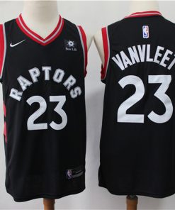 Raptors 23 Fred Vanvleet Black Nike Swingman Jersey