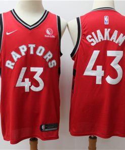 Raptors 43 Pascal Siakam Red Nike Swingman Jersey