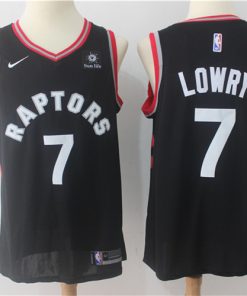 Raptors 7 Kyle Lowry Black Nike Swingman Jersey