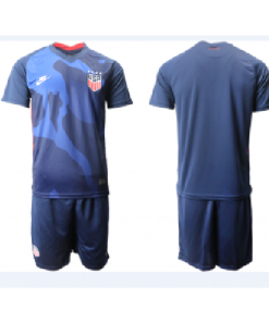 2020-2021 USA New Season Blue Soccer Away Men Jersey