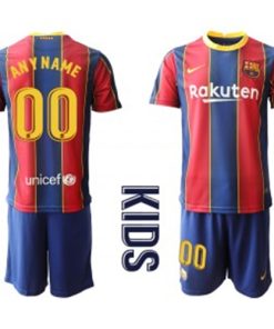 2020-21 Barcelona Customizedized Home Soccer Kids Jersey
