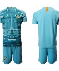 2020-21 Brazil Blue Goalkeeper Soccer Men Jersey