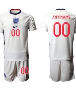 2020-21 England Customized Home Soccer Men Jersey