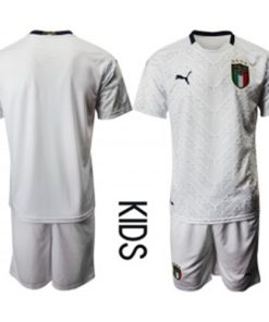 2020-21 Italy Away Soccer Kids Jersey