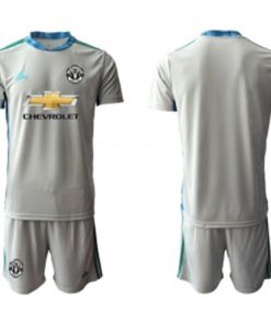 2020-21 Manchester United Gray Goalkeeper Soccer Men Jersey