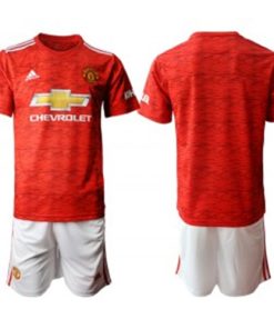 2020-21 Manchester United Home Soccer Men Jersey