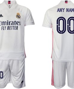 2020-21 Real Madrid Customized Home Soccer Jersey