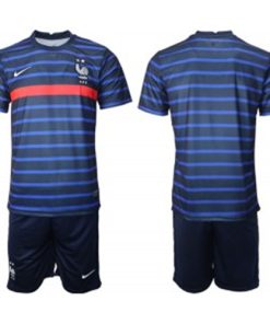 France Blank Euro 2021 Navy Soccer Men Jersey