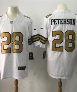 Men's New Orleans Saints #28 Adrian Peterson White 2016 Color Rush Stitched Limited Jersey