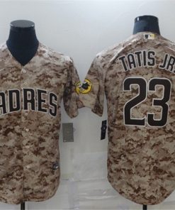 Men's San Diego Padres #23 Fernando Tatis Jr. 2021 Camo Cool Base Stitched Baseball Jersey
