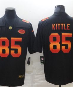Men's San Francisco 49ers #85 George Kittle 2020 Black Fashion Limited Stitched NFL Jersey