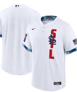Men's St. Louis Cardinals Blank 2021 White All-Star Cool Base Stitched MLB Jersey