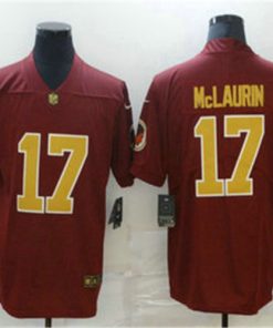 Men's Washington Redskins #17 Terry McLaurin Red With Gold 2017 Vapor Untouchable Stitched NFL Nike Limited Jersey