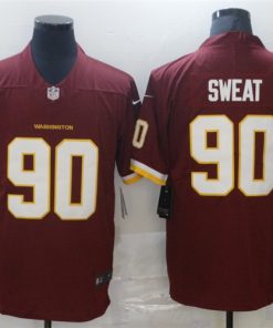 Men's Washington Redskins #90 Montez Sweat Red Vapor Untouchable Stitched Limited Jersey