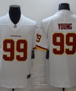 Men's Washington Redskins #99 Chase Young White 2020 NEW Vapor Untouchable Stitched NFL Nike Limited Jersey