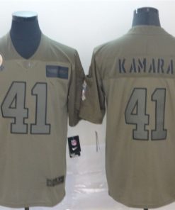 New Orleans Saints 41 Alvin Kamara 2019 Olive Salute To Service Limited Jersey