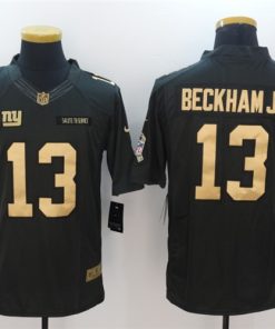 New York Giants 13 Odell Beckham Jr Anthracite Gold Limited Jersey