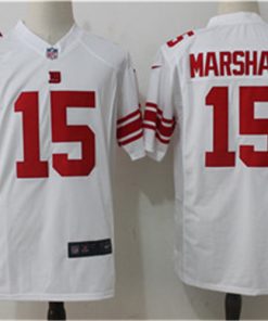 New York Giants 15 Brandon Marshall White Game Jersey
