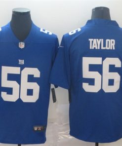 Nike Giants 56 Lawrence Taylor Blue Vapor Untouchable Player Limited Jersey