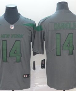 Nike Jets 14 Sam Darnold Gray Inverted Legend Limited Jersey