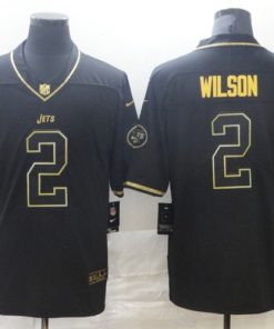 Nike Jets 2 Zach Wilson Black Gold Vapor Untouchable Limited Jersey