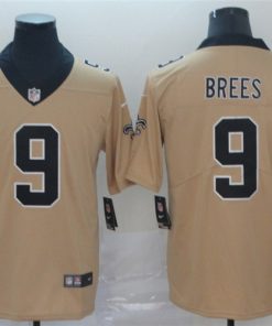 Nike New Orleans Saints 9 Drew Brees Cream Inverted Legend Limited Jersey